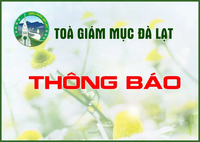 THÔNG BÁO TÒA GIÁM MỤC DỊP KỶ NIỆM 10 NĂM CỦA ĐTC PHANXICÔ VÀ DỊP LỄ THÁNH GIUSE