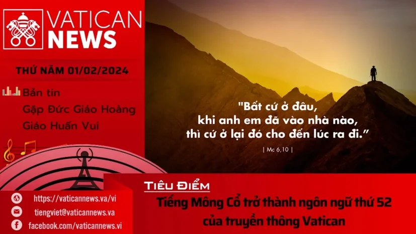 Radio thứ Năm 01/02/2024 – Vatican News Tiếng Việt