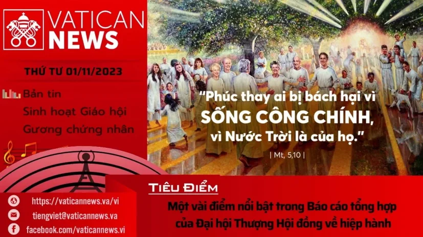 Radio thứ Tư 01/11/2023 – Vatican News Tiếng Việt