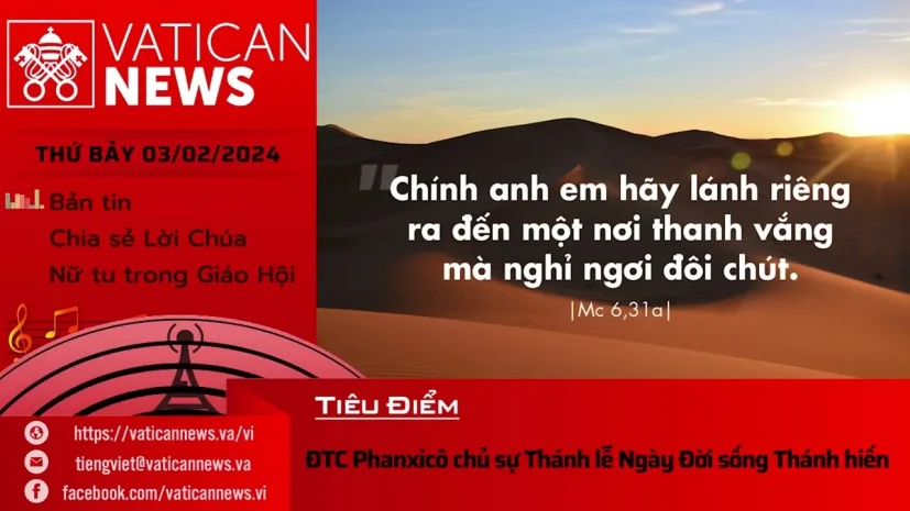 Radio thứ Bảy 03/02/2024 – Vatican News Tiếng Việt