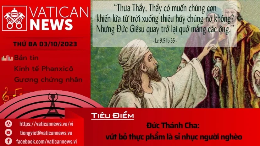 Radio thứ Ba 03/10/2023 – Vatican News Tiếng Việt