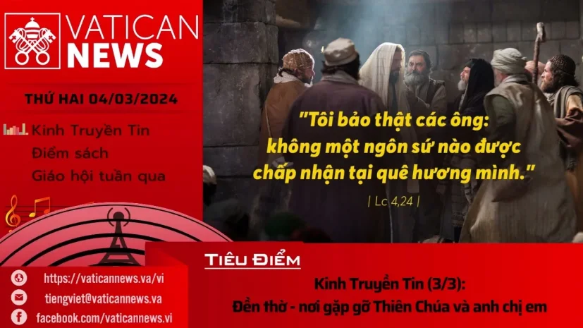 Radio thứ Hai 04/03/2024 – Vatican News Tiếng Việt