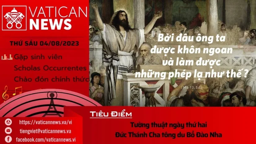 Radio thứ Sáu 04/08/2023 – Vatican News Tiếng Việt