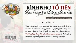Kính nhớ tổ tiên theo truyền thống dân tộc