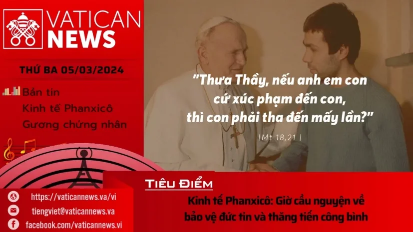 Radio thứ Ba 05/03/2024 – Vatican News Tiếng Việt