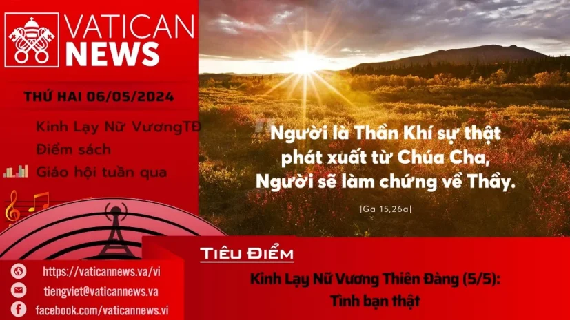 Radio thứ Hai 06/05/2024 – Vatican News Tiếng Việt