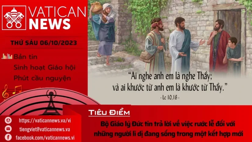 Radio thứ Sáu 06/10/2023 – Vatican News Tiếng Việt