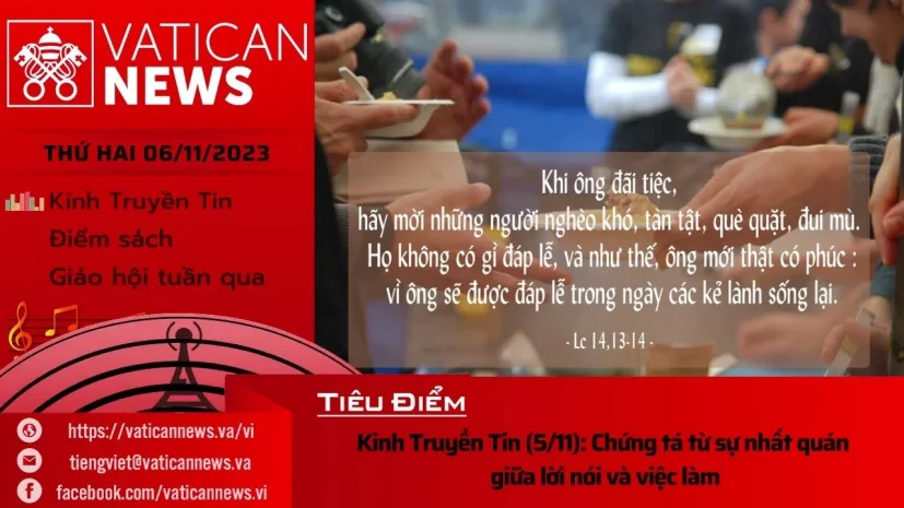 Radio thứ Hai 06/11/2023 – Vatican News Tiếng Việt