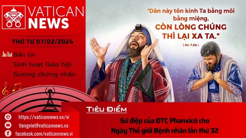 Radio thứ Tư 07/02/2024 – Vatican News Tiếng Việt