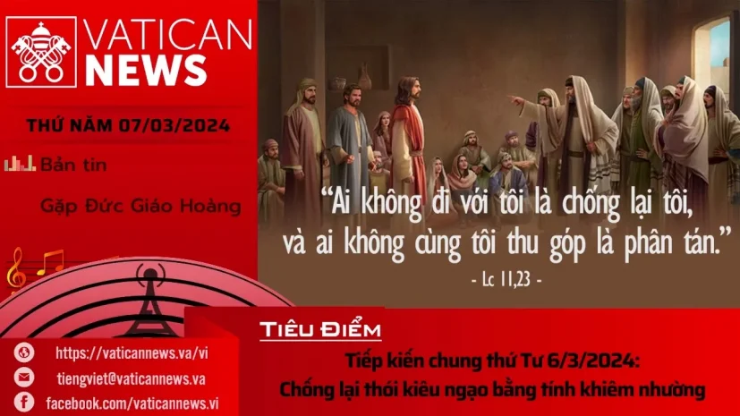 Radio thứ Năm 07/03/2024 – Vatican News Tiếng Việt