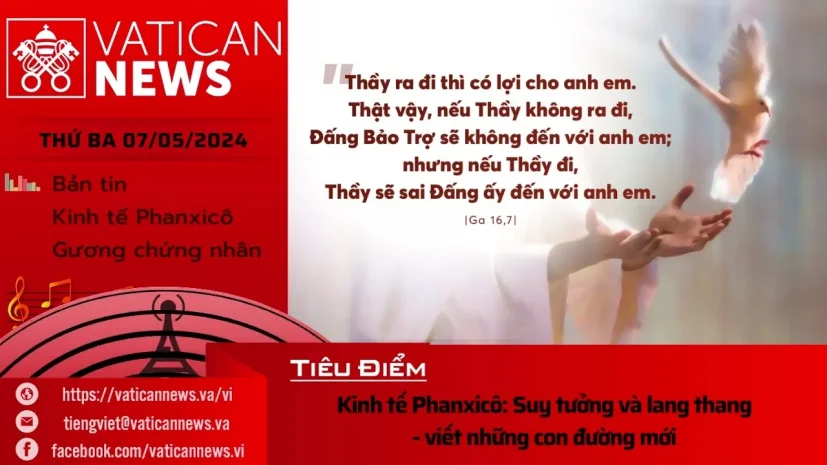 Radio thứ Ba 07/05/2024 – Vatican News Tiếng Việt