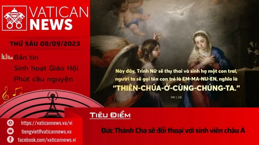 Radio thứ Sáu 08/09/2023 – Vatican News Tiếng Việt
