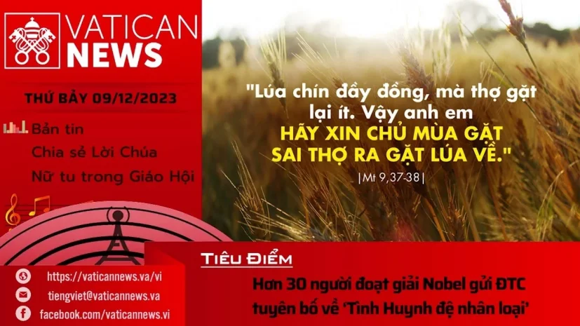 Radio thứ Bảy 09/12/2023 – Vatican News Tiếng Việt