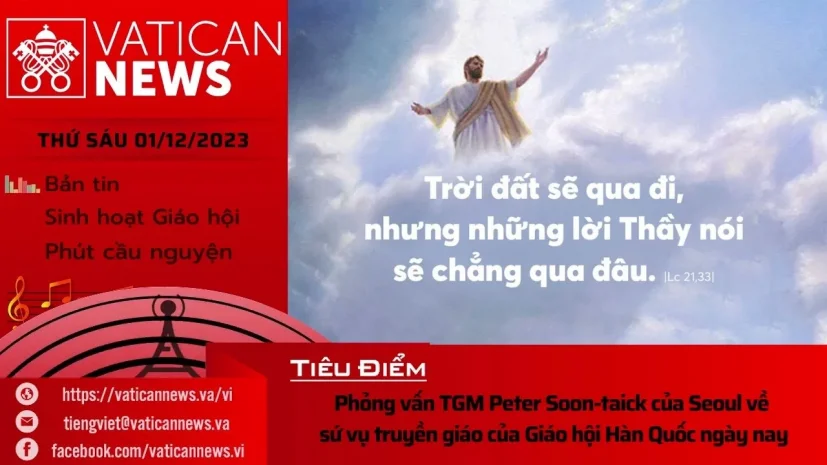 Radio thứ Sáu 01/12/2023 – Vatican News Tiếng Việt