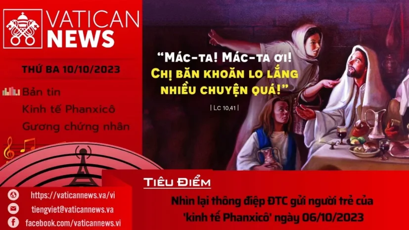 Radio thứ Ba 10/10/2023 – Vatican News Tiếng Việt
