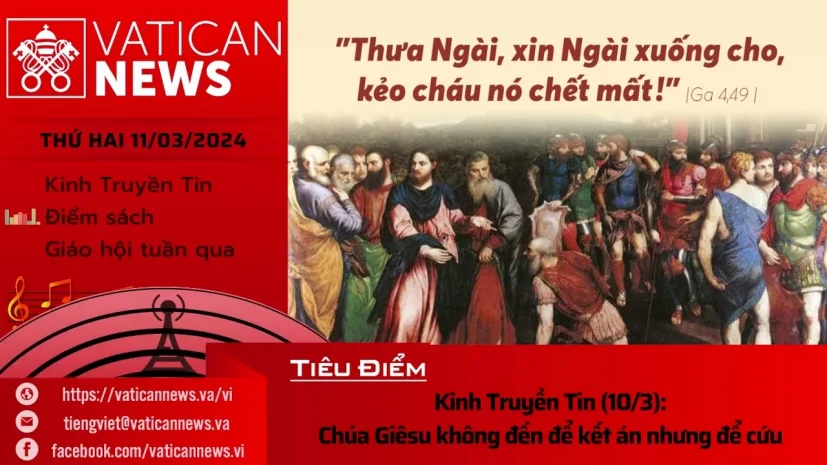 Radio thứ Hai 11/03/2024 – Vatican News Tiếng Việt