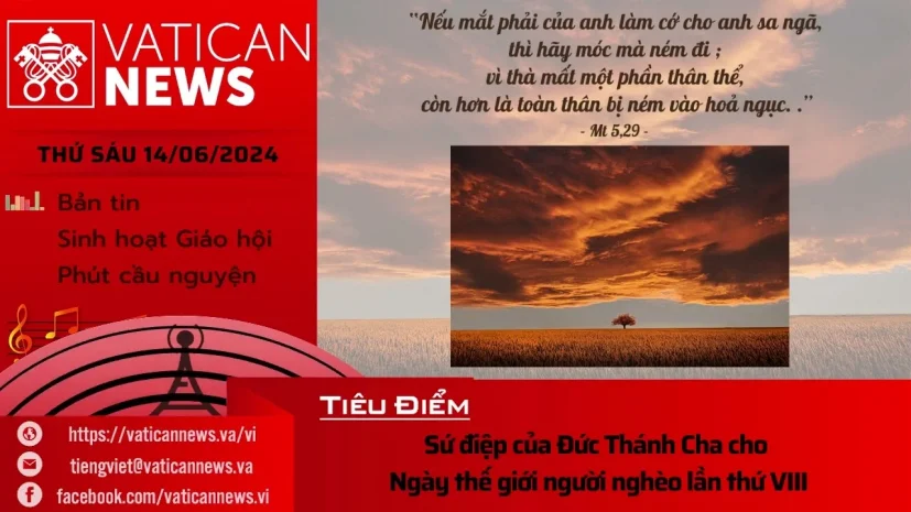 Radio thứ Sáu 14/06/2024 – Vatican News Tiếng Việt