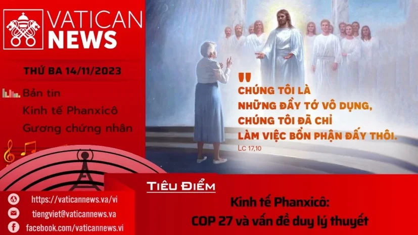 Radio thứ Ba 14/11/2023 – Vatican News Tiếng Việt