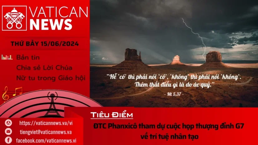Radio thứ Bảy 15/06/2024 – Vatican News Tiếng Việt