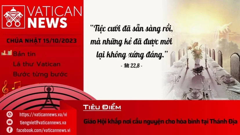 Radio Chúa Nhật 15/10/2023 – Vatican News Tiếng Việt