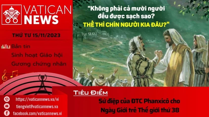Radio thứ Tư 15/11/2023 – Vatican News Tiếng Việt