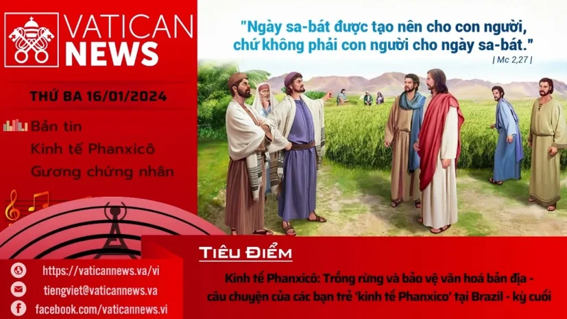 Radio thứ Ba 16/01/2024 – Vatican News Tiếng Việt