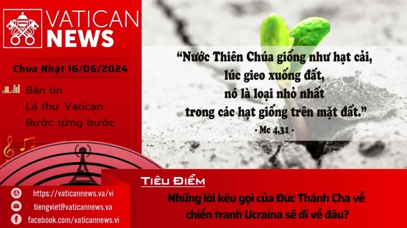 Radio Chúa nhật 16/06/2024 – Vatican News Tiếng Việt