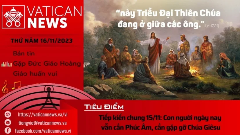 Radio thứ Năm 16/11/2023 – Vatican News Tiếng Việt
