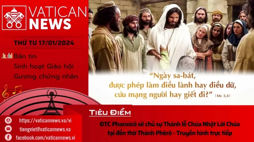 Radio thứ Tư 17/01/2024 – Vatican News Tiếng Việt
