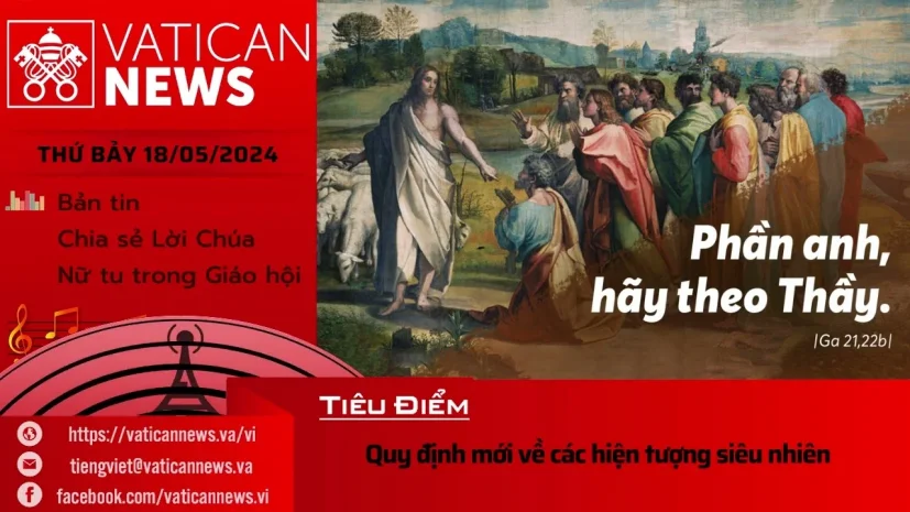 Radio thứ Bảy 18/05/2024 – Vatican News Tiếng Việt