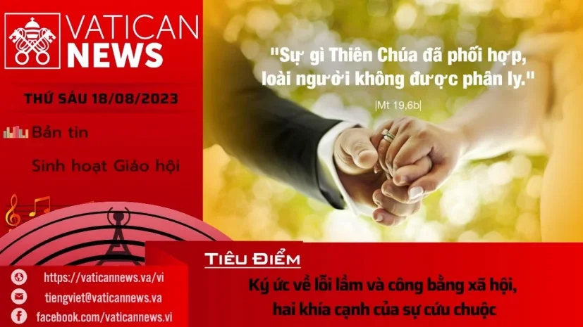Radio thứ Sáu 18/08/2023 – Vatican News Tiếng Việt