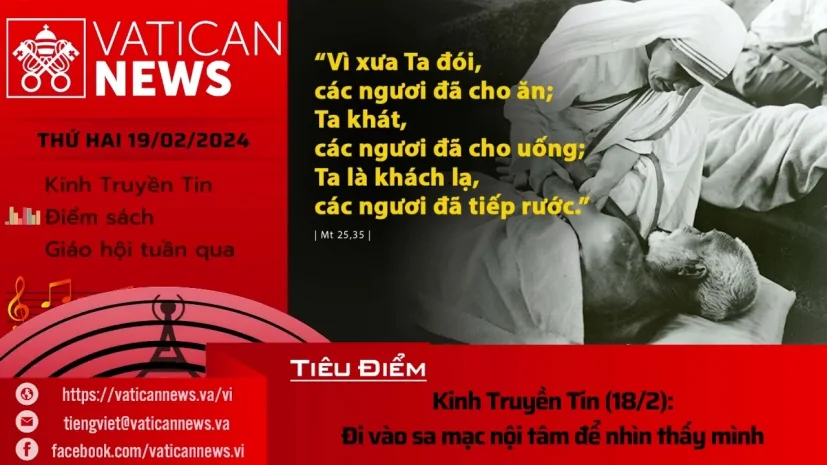 Radio thứ Hai 18/02/2024 – Vatican News Tiếng Việt