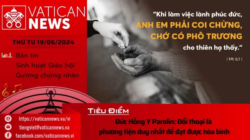 Radio thứ Tư 19/06/2024 – Vatican News Tiếng Việt