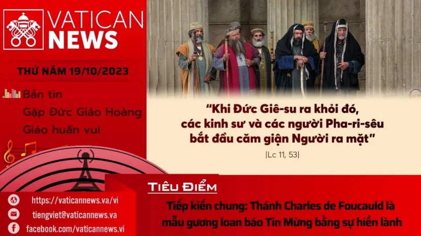 Radio thứ Năm 19/10/2023 – Vatican News Tiếng Việt