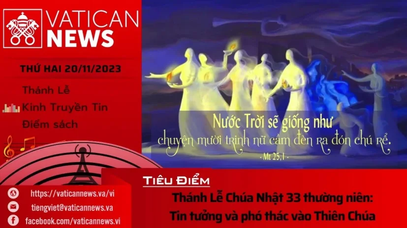 Radio thứ Hai 20/11/2023 – Vatican News Tiếng Việt