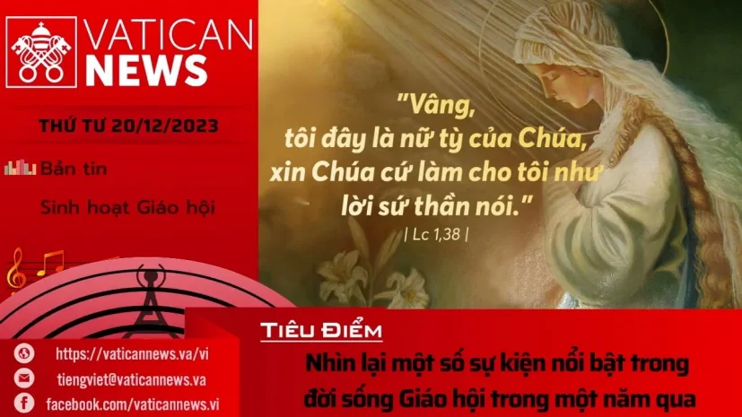 Radio thứ Tư 20/12/2023 – Vatican News Tiếng Việt