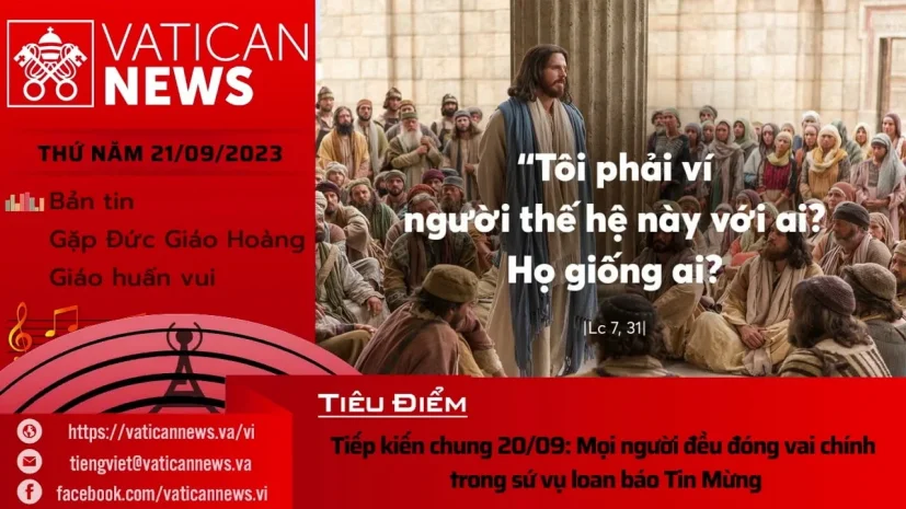 Radio thứ Năm 21/09/2023 – Vatican News Tiếng Việt