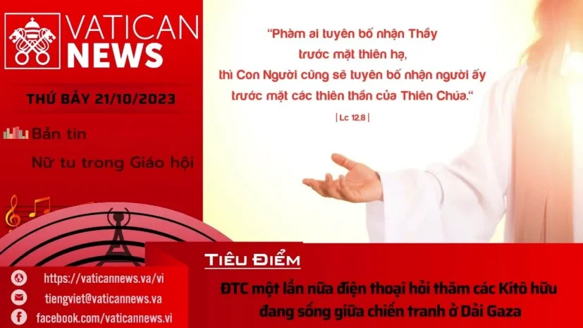Radio thứ Bảy 21/10/2023 – Vatican News Tiếng Việt