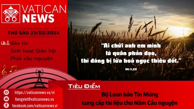 Radio thứ Sáu 23/02/2024 – Vatican News Tiếng Việt