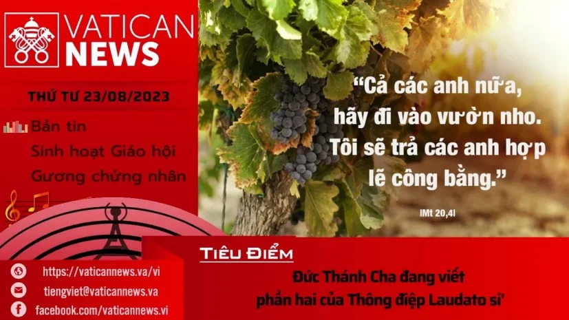 Radio thứ Tư 23/08/2023 – Vatican News Tiếng Việt