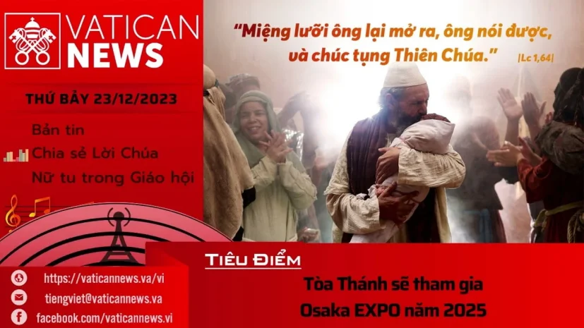 Radio thứ Bảy 23/12/2023 – Vatican News Tiếng Việt