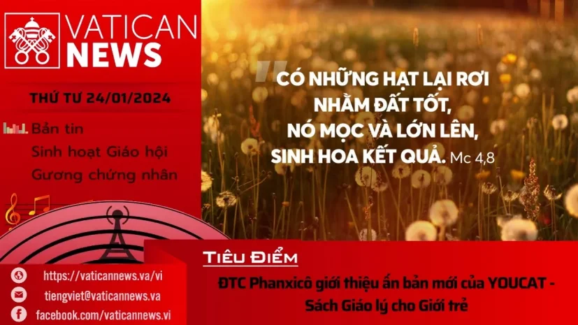 Radio thứ Tư 24/01/2024 – Vatican News Tiếng Việt