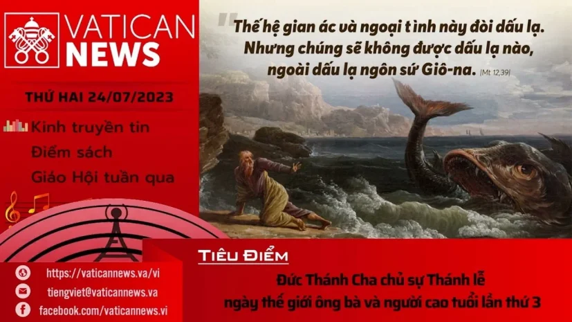 Radio thứ Hai 24/07/2023 – Vatican News Tiếng Việt