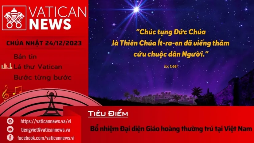 Radio Chúa Nhật 24/12/2023 – Vatican News Tiếng Việt