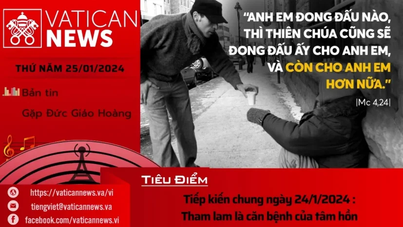 Radio thứ Năm 25/01/2024 – Vatican News Tiếng Việt