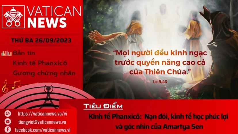 Radio thứ Ba 26/09/2023 – Vatican News Tiếng Việt