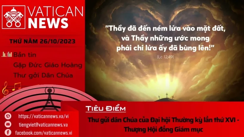 Radio thứ Năm 26/10/2023 – Vatican News Tiếng Việt