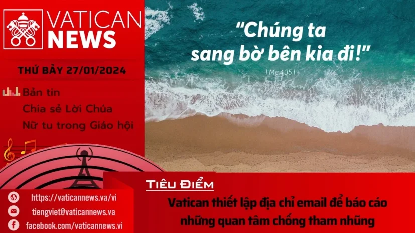 Radio thứ Bảy 27/01/2024 – Vatican News Tiếng Việt