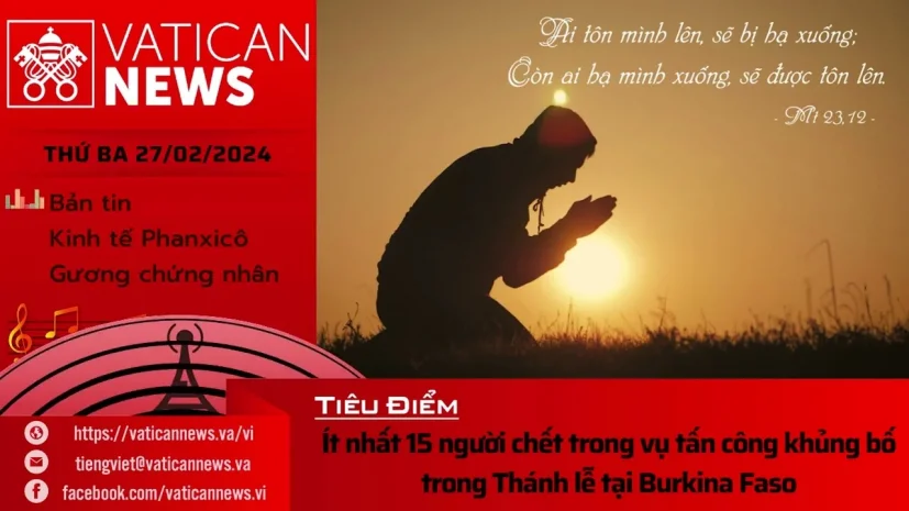Radio thứ Ba 27/02/2024 – Vatican News Tiếng Việt
