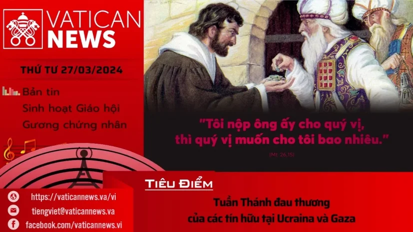 Radio thứ Tư 27/03/2024 – Vatican News Tiếng Việt